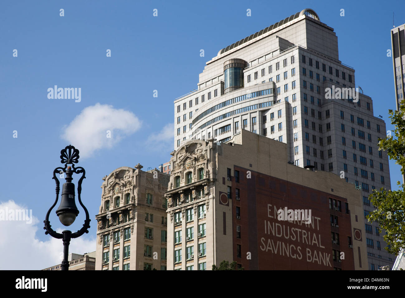 L'émigrant "banque d'épargne industrielle' Building à New York Banque D'Images