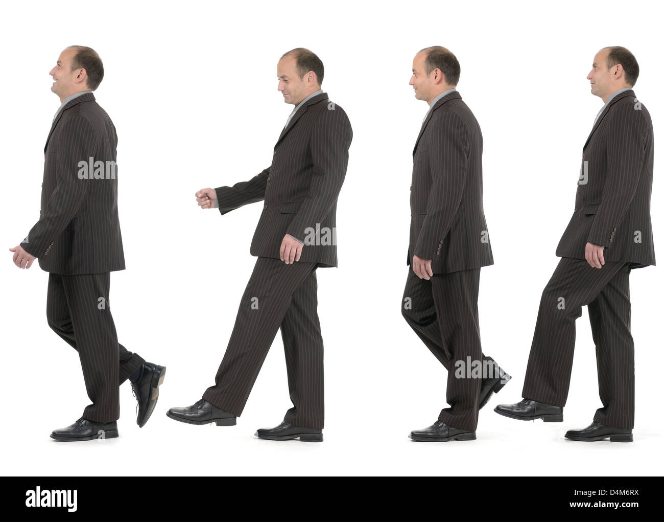 Businessman walking affaires Banque D'Images