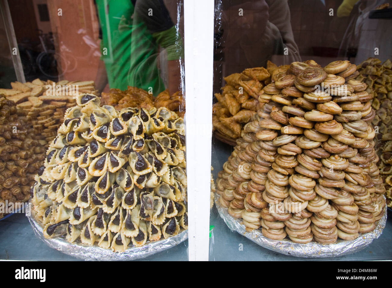 L'Afrique, Maroc, Marrakech, gâteaux typiques Banque D'Images