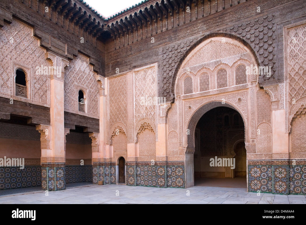L'Afrique, Maroc, Marrakech, de Ali ben Youssef medersa Banque D'Images