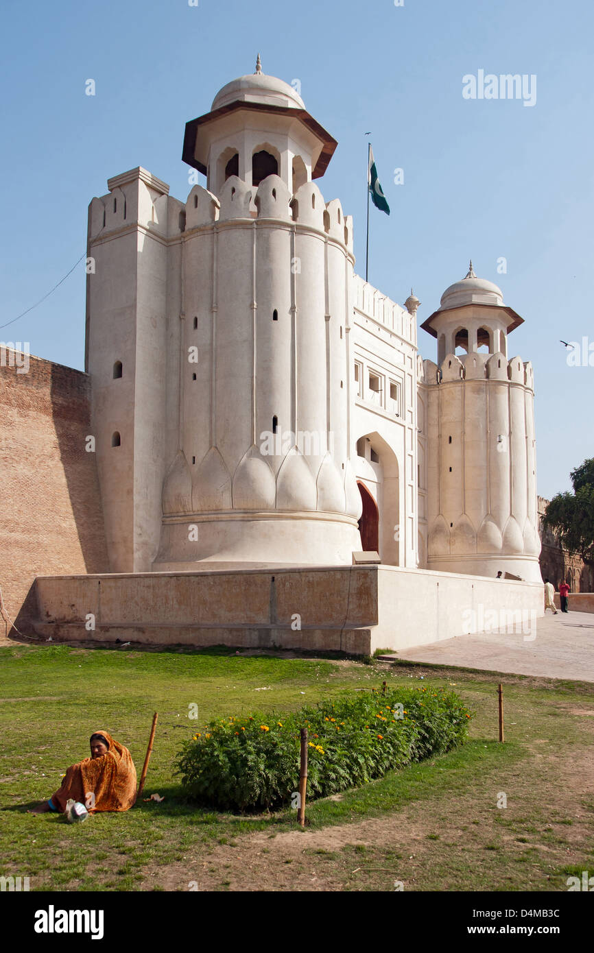 Lahore, Pakistan, le Fort de Lahore Banque D'Images