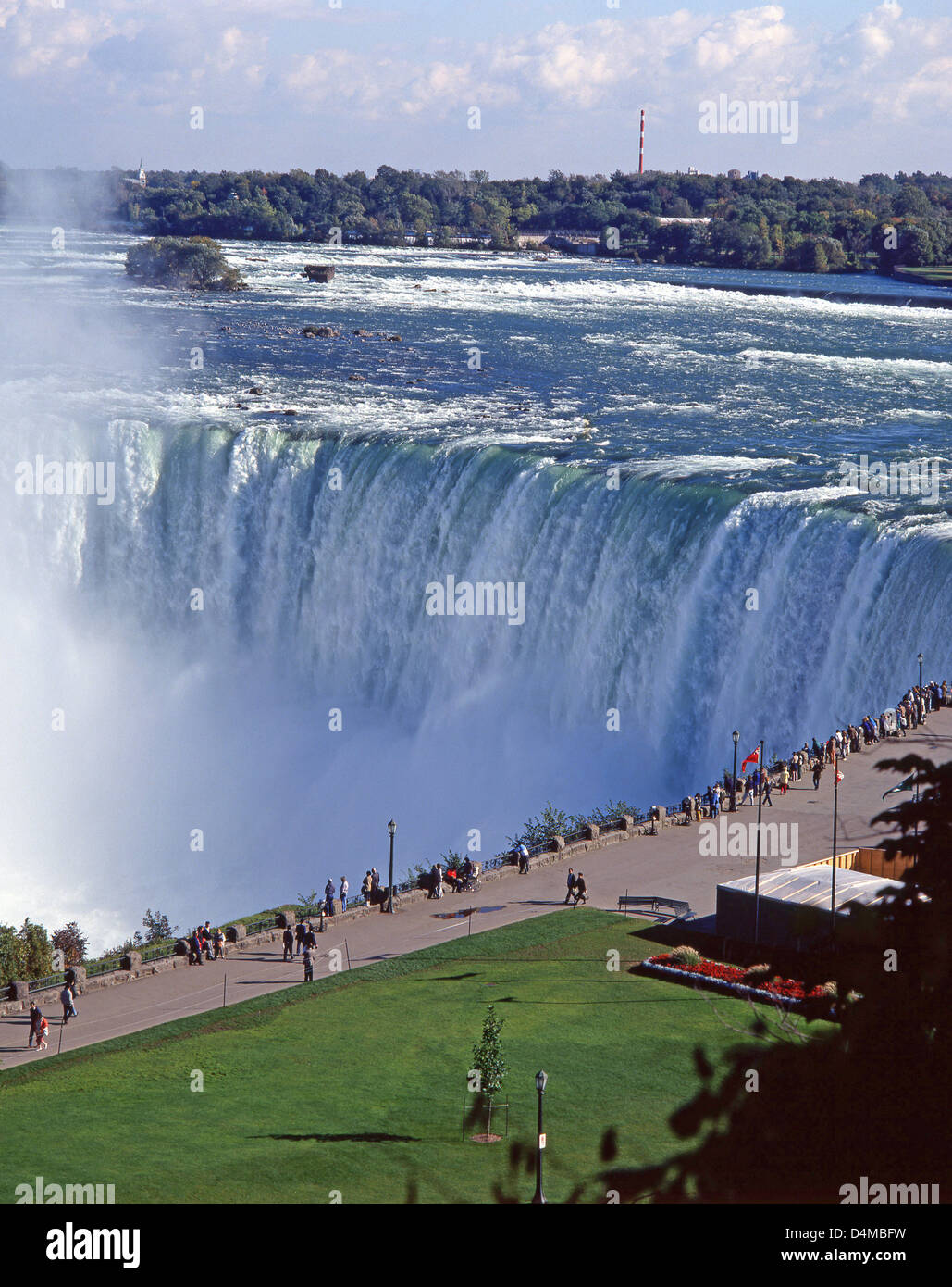 Vue aérienne de la Horseshoe Falls, Niagara Falls, Ontario, Canada Province Banque D'Images
