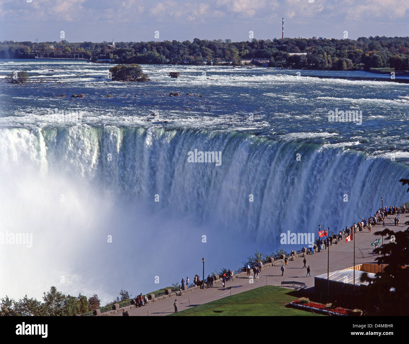 Vue aérienne de la Horseshoe Falls, Niagara Falls, Ontario, Canada Province Banque D'Images