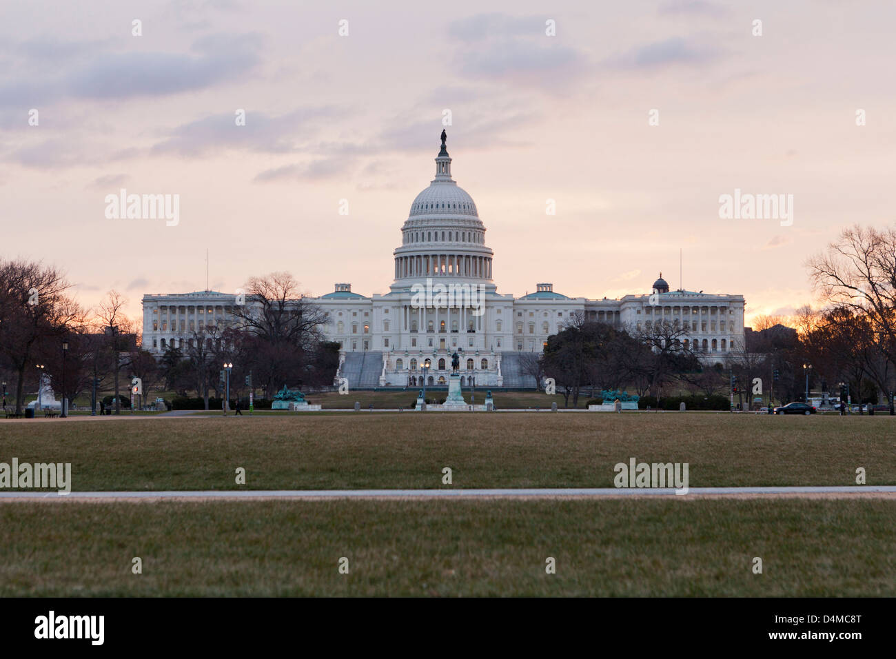 Tôt le matin, à l'US Capitol - Washington, DC USA Banque D'Images