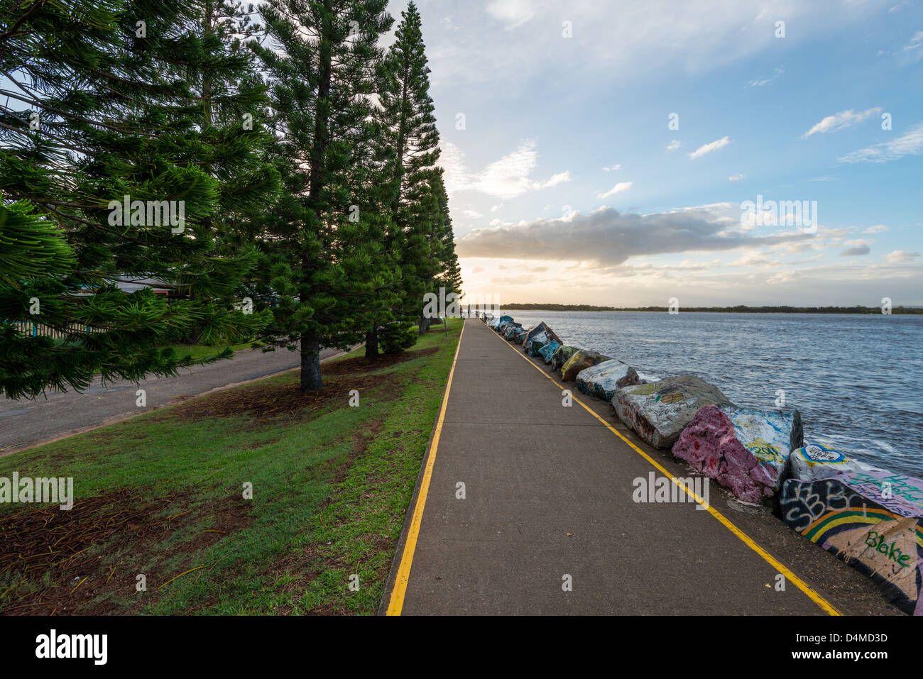 La station balnéaire de Port Macquarie est situé sur la côte centrale de la Nouvelle-Galles du sud de l'Australie et est une ville touristique populaire. Banque D'Images