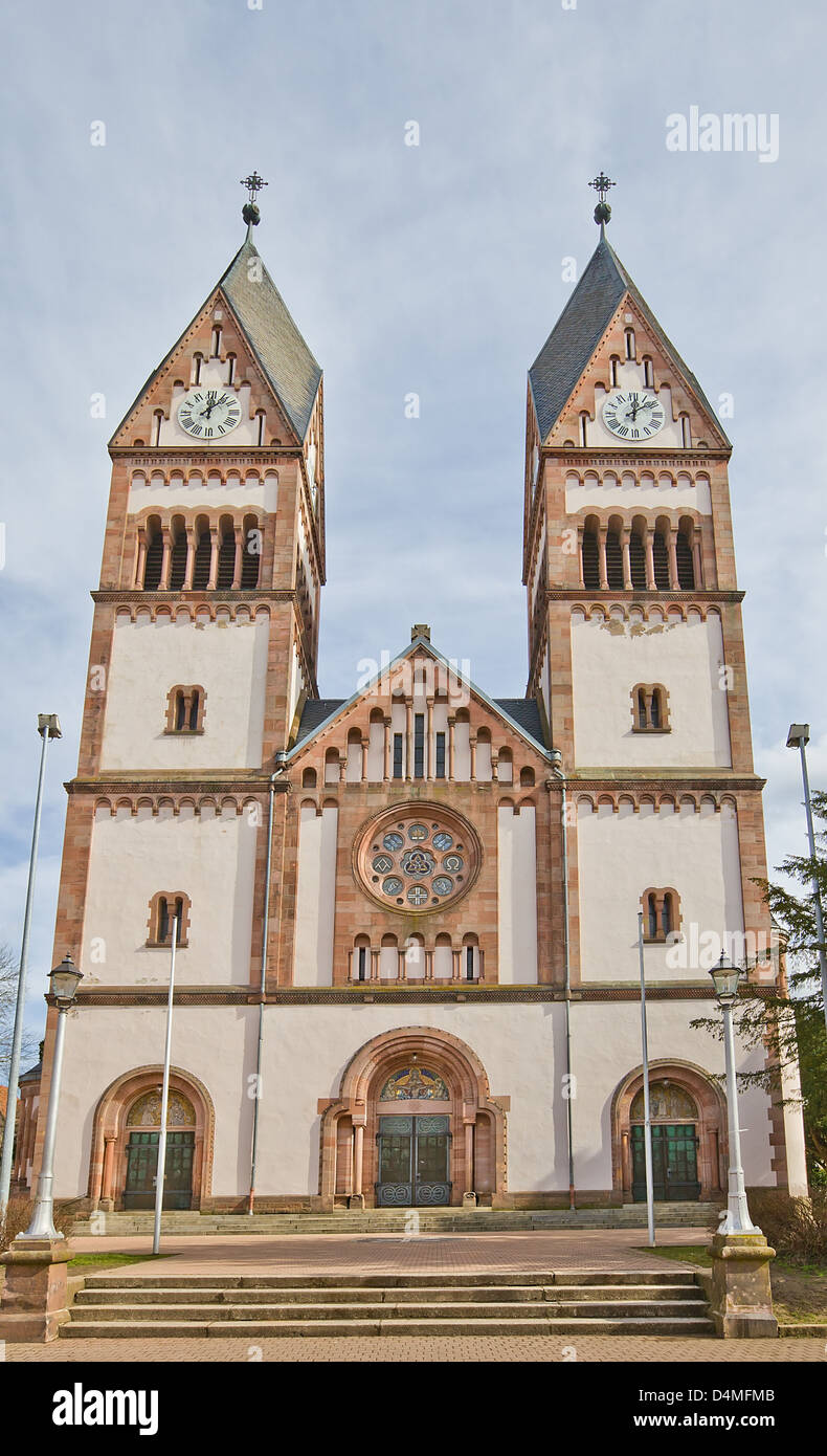 L'église orthodoxe de la Sainte-Trinité (vers 1908), la ville d'Offenburg Baden-Wurttemberg, Allemagne Banque D'Images