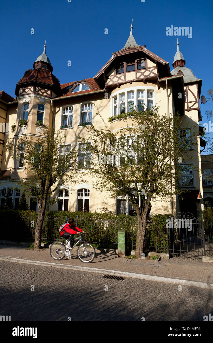 Sopot, Pologne, un vieux bâtiment datant de 1906 Banque D'Images