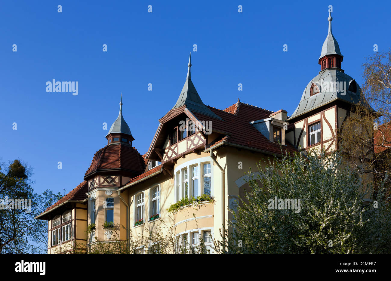 Sopot, Pologne, un vieux bâtiment datant de 1906 Banque D'Images