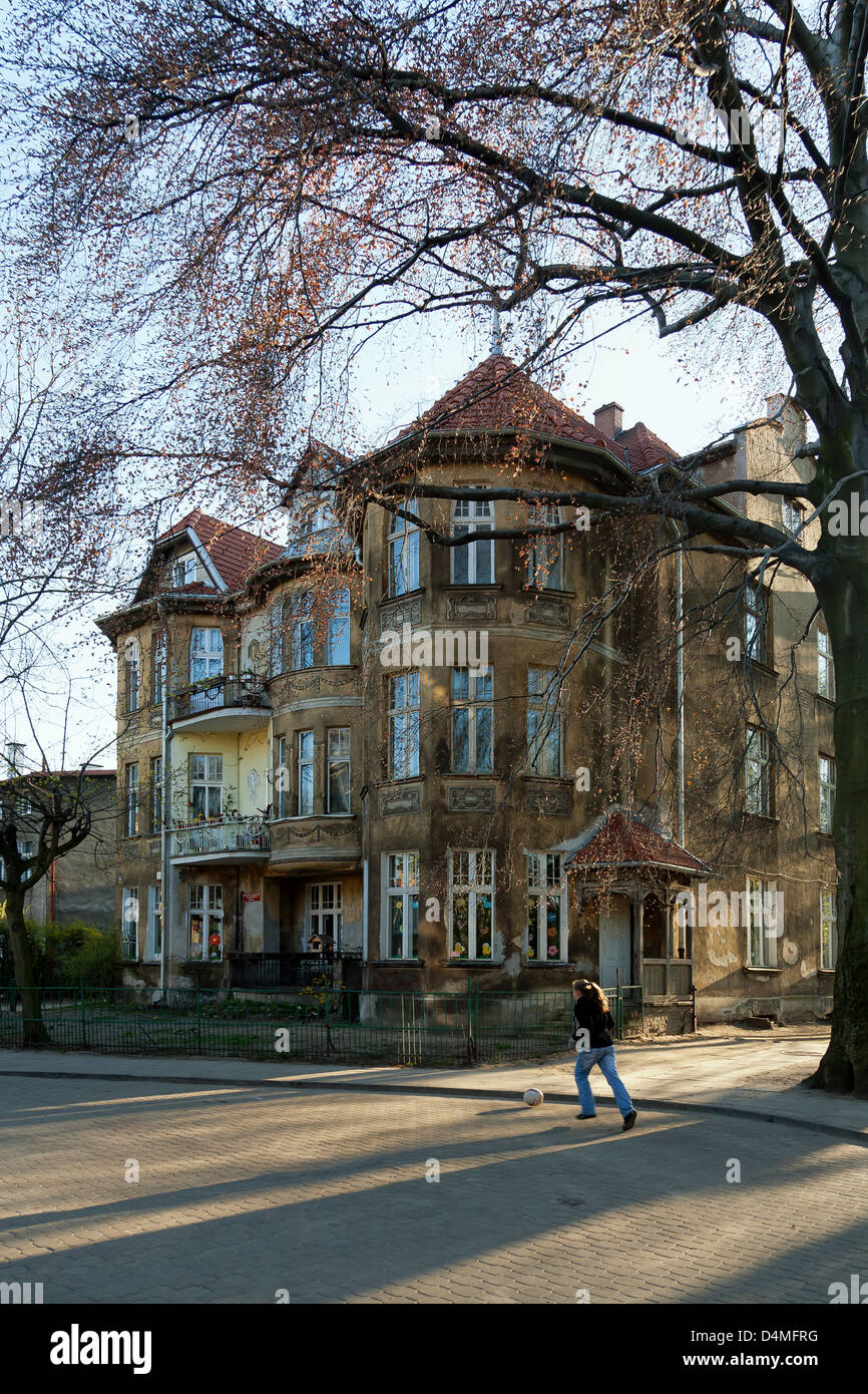 Sopot, Pologne, un vieux bâtiment datant de 1910 Banque D'Images