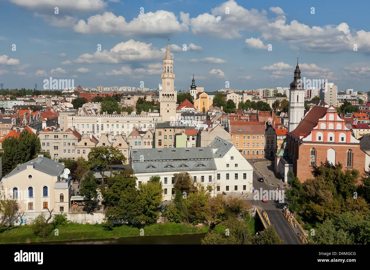 Opole, Pologne, Ville Faits Banque D'Images