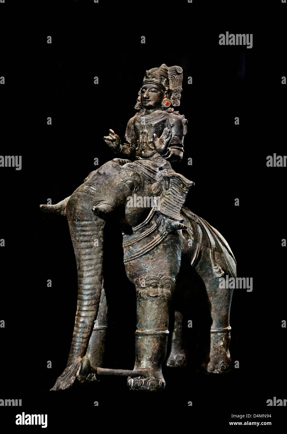 Thogur Ayyanar, Thanjavur 14e siècle Hauteur 57 cm Inde Hindu Saivite Bronze Banque D'Images