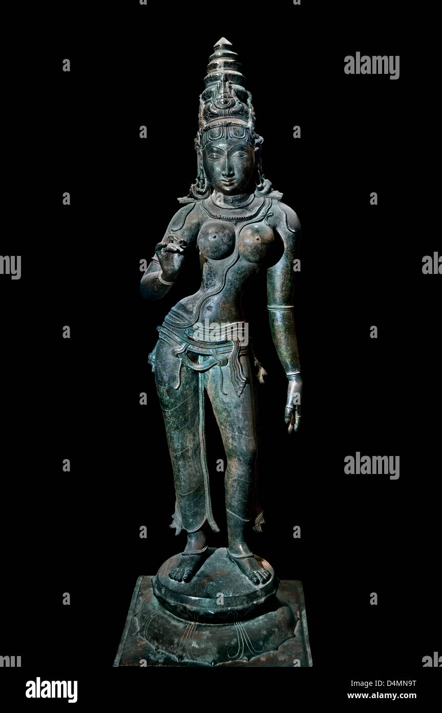 Sivakamasundari Avanparuttiyur 12ème siècle Thanjavur India Hindu statuette en bronze Banque D'Images