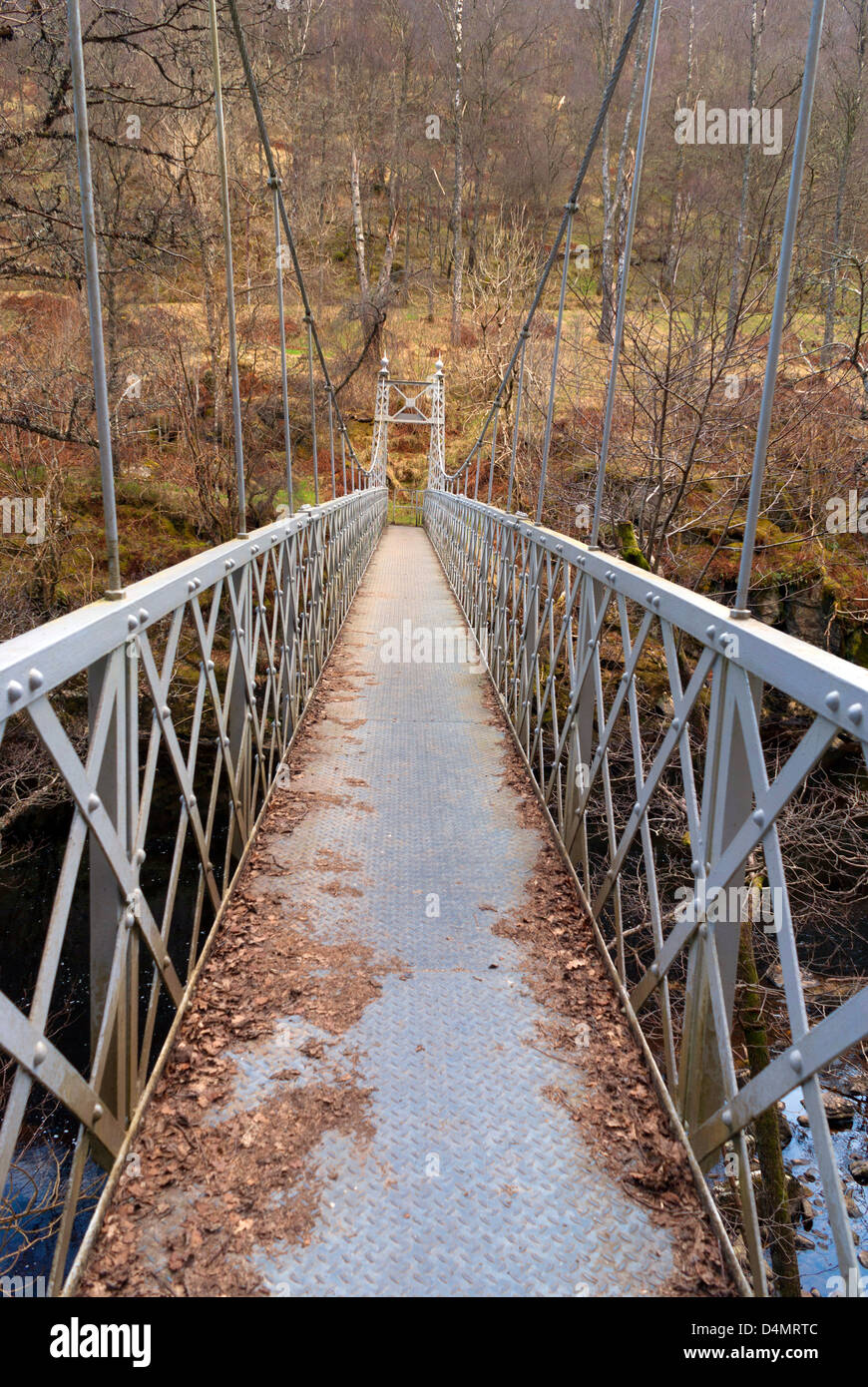 Le Couronnement Pont sur la Tummel, près de la Tummel de Linn, Pitlochry, Ecosse Banque D'Images