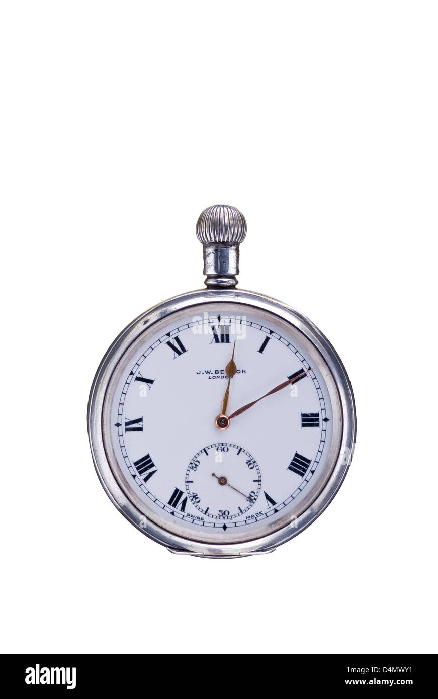 Montre de poche. Dix minutes après 12 ans. Banque D'Images