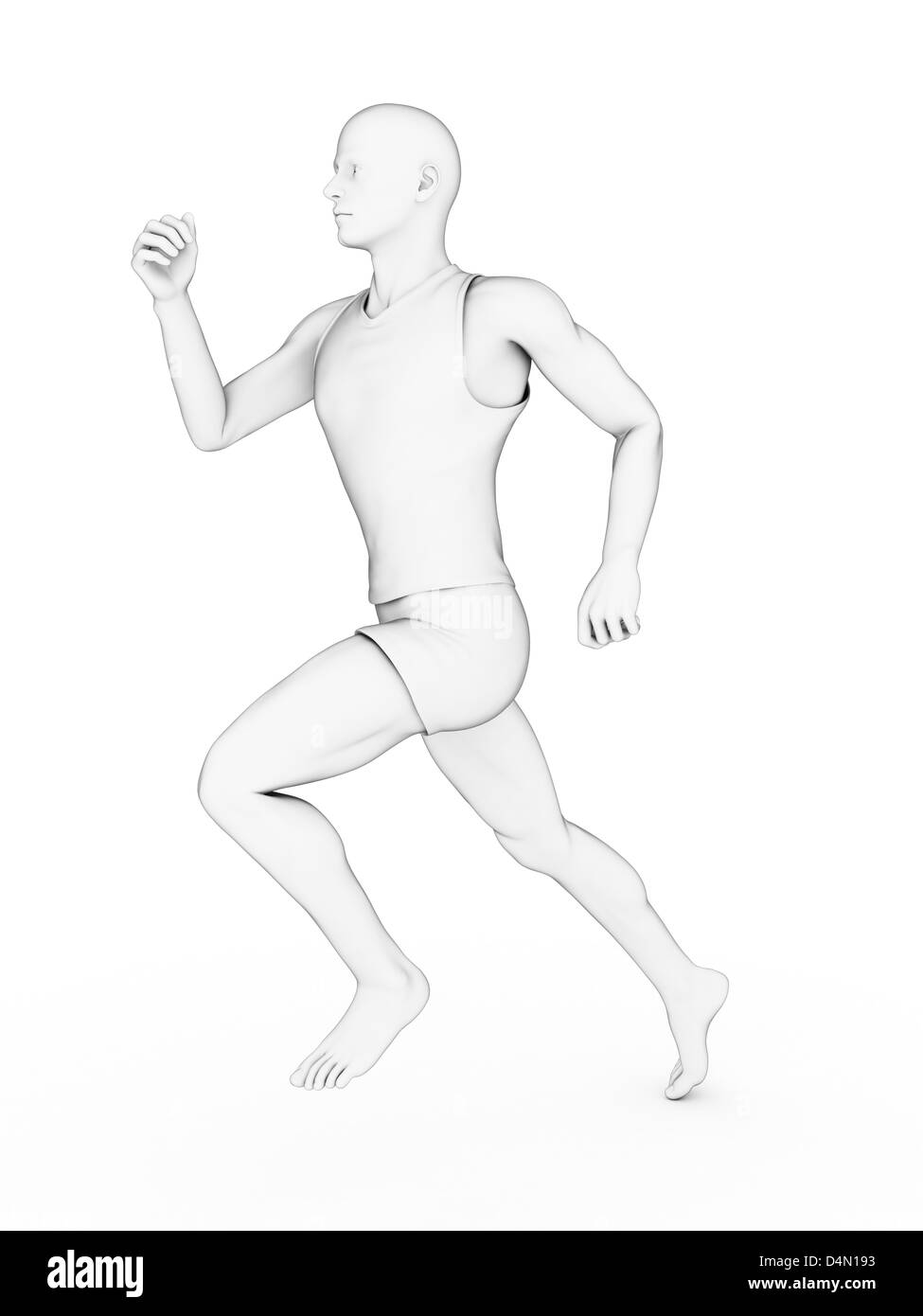 Jogger homme Banque D'Images