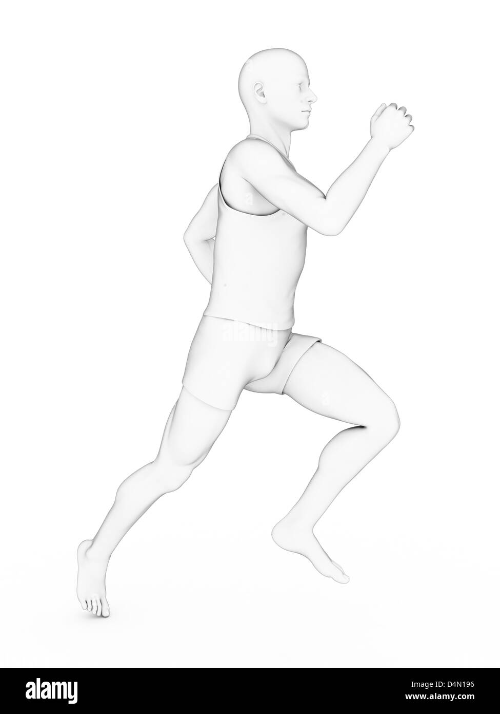 Jogger homme Banque D'Images