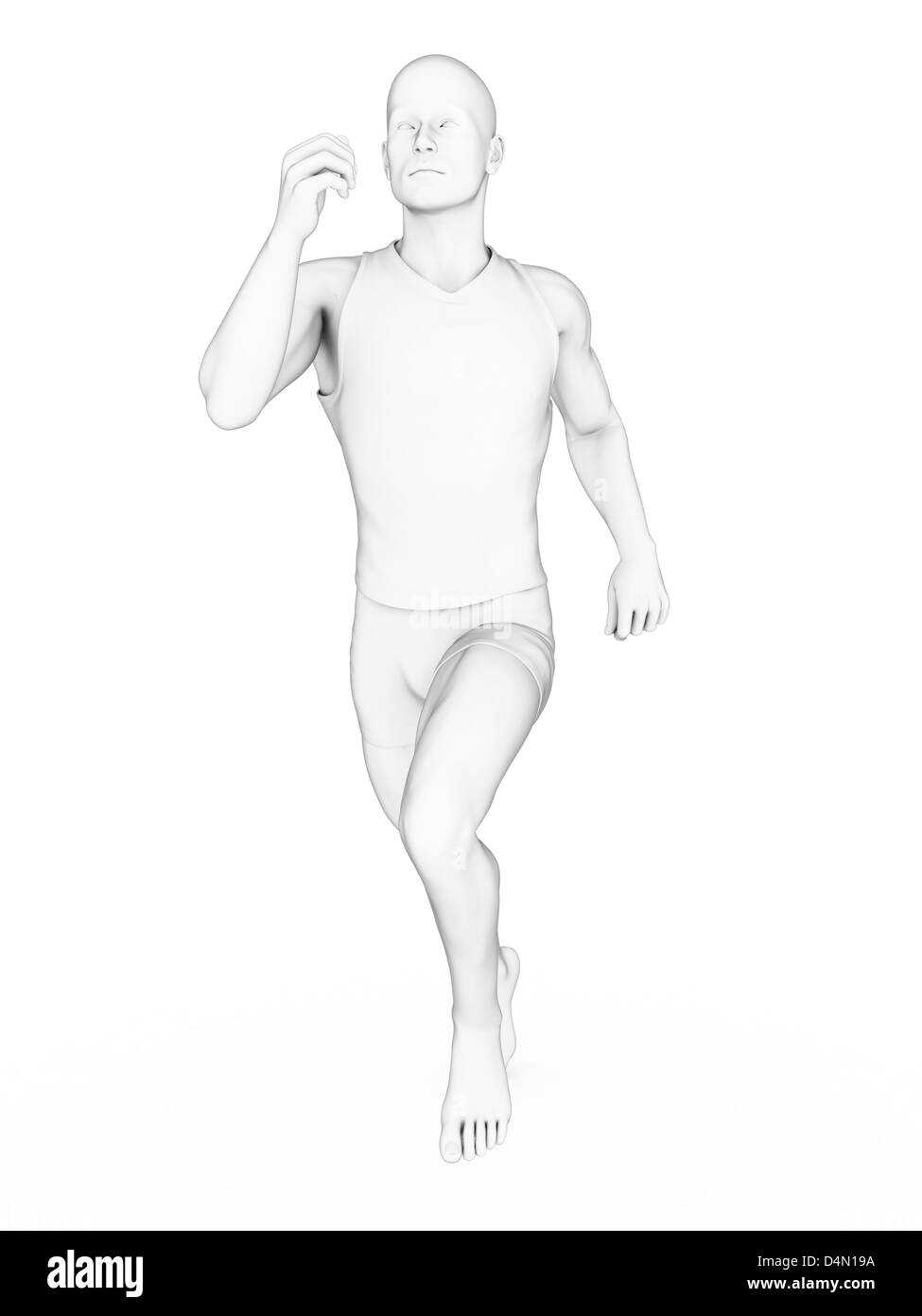 Jogger homme Banque D'Images