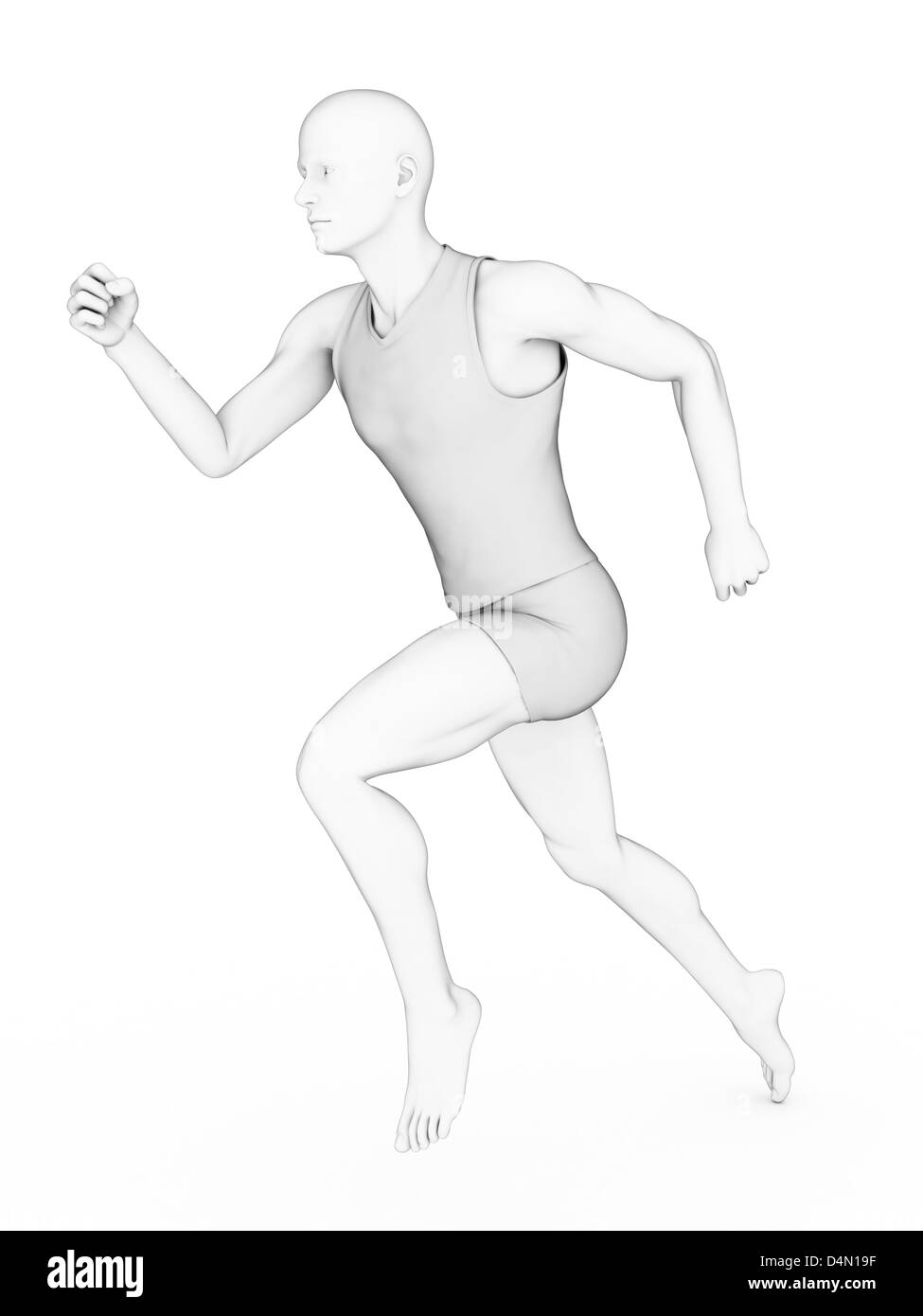 Jogger homme Banque D'Images