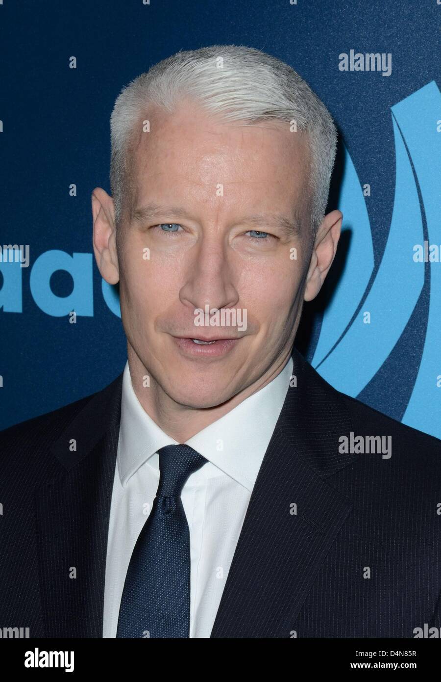 Anderson Cooper aux arrivées pour 24e GLAAD Media Awards, NEW YORK Marriott Marquis Hotel, New York, NY Le 16 mars 2013. Photo par : Derek Storm/Everett Collection Banque D'Images