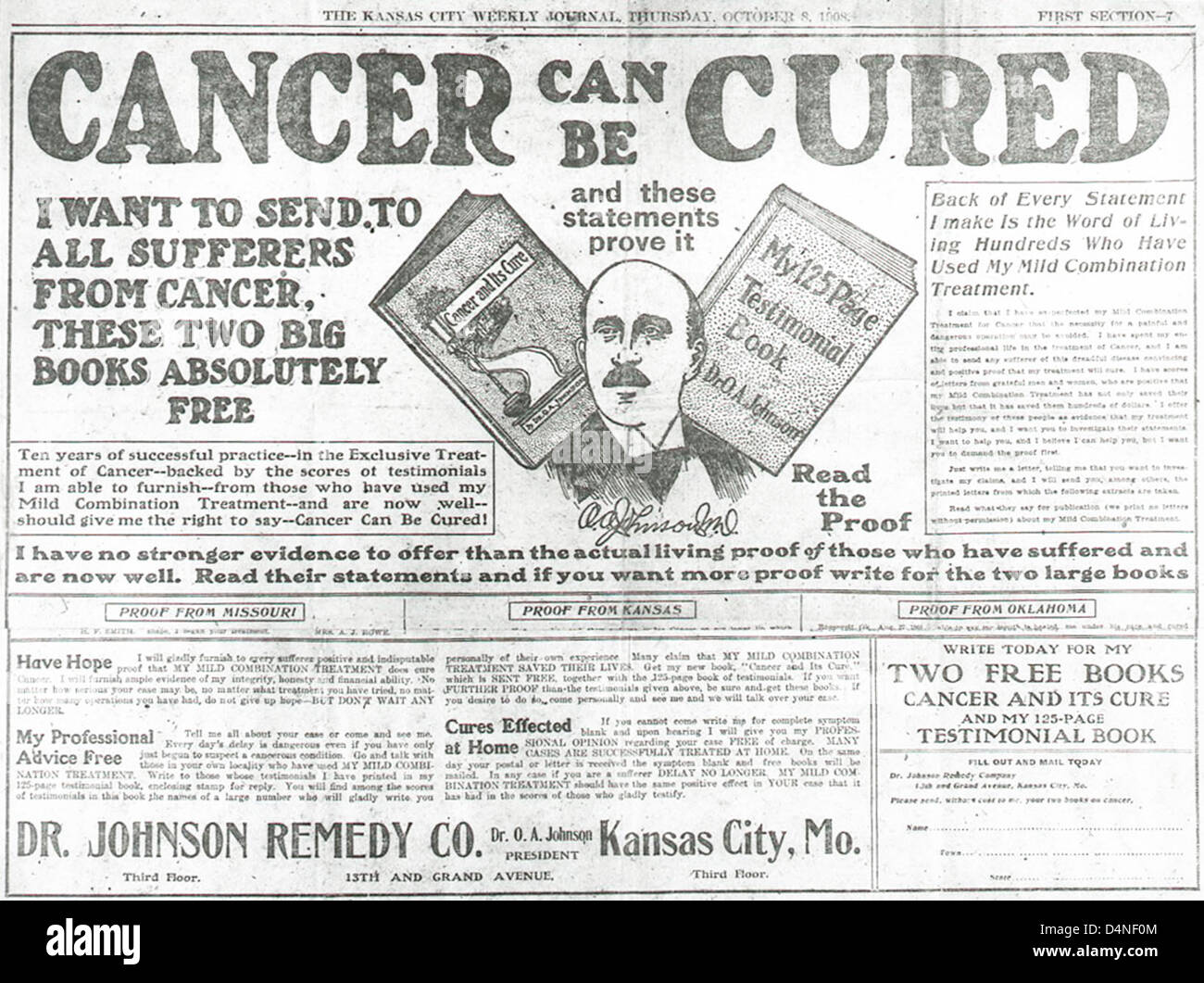 Loi de 1906 sur les aliments et drogues purs Banque de photographies et