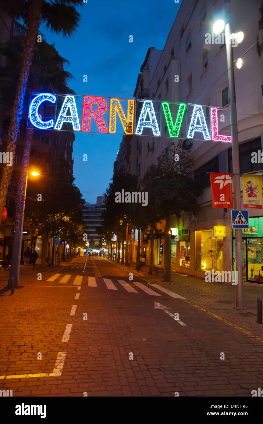 Le Carnaval de Santa Cruz de Tenerife ville central island Iles Canaries Espagne Banque D'Images