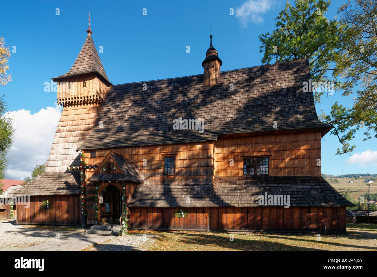 L'Archange Saint-Michel Église à Debno, Pologne, Malopolska. Banque D'Images