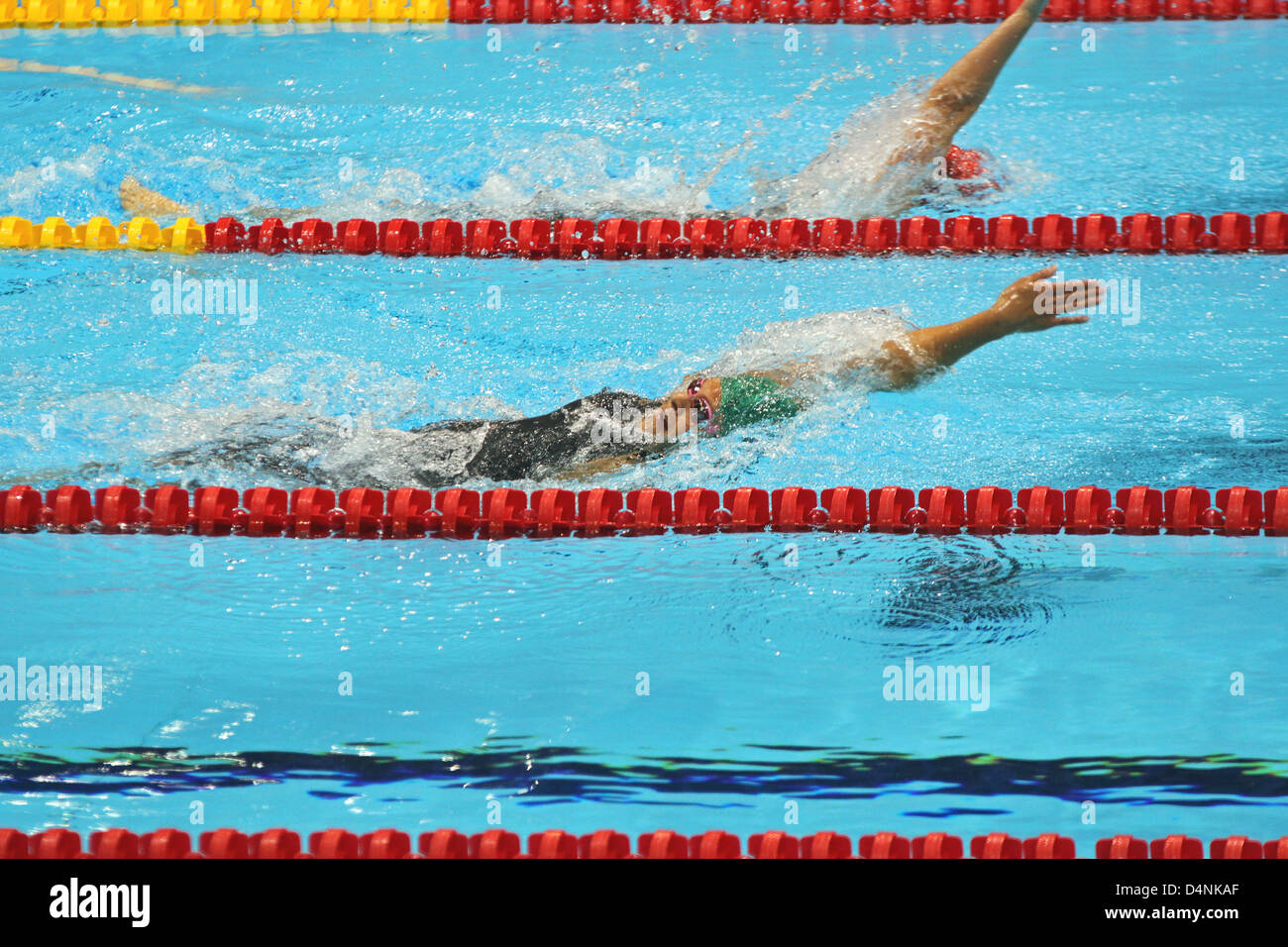 Natalie Du Toit, d'Afrique du Sud dans la Women's 200m Ind. Medley - SM9 à l'aquatics Centre à les Jeux Paralympiques de Londres 2012 Banque D'Images