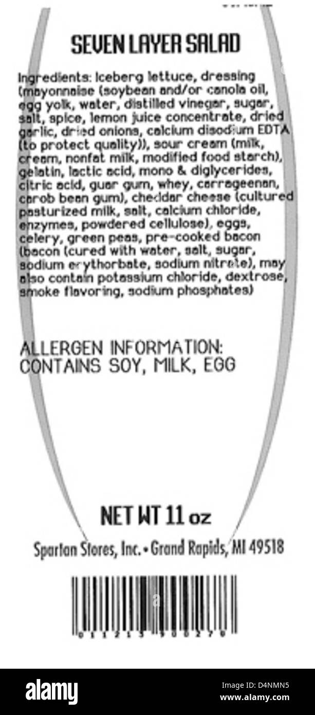Un rappel a été émis pour divers produits de charcuterie en raison de problèmes de contamination. Les produits touchés devraient être retournés ou jetés pour protéger la santé et la sécurité des consommateurs. Banque D'Images
