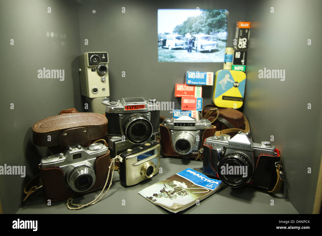 DDR-Museum de la Spree, caméras de produktion DDR, Berlin, Allemagne Banque D'Images