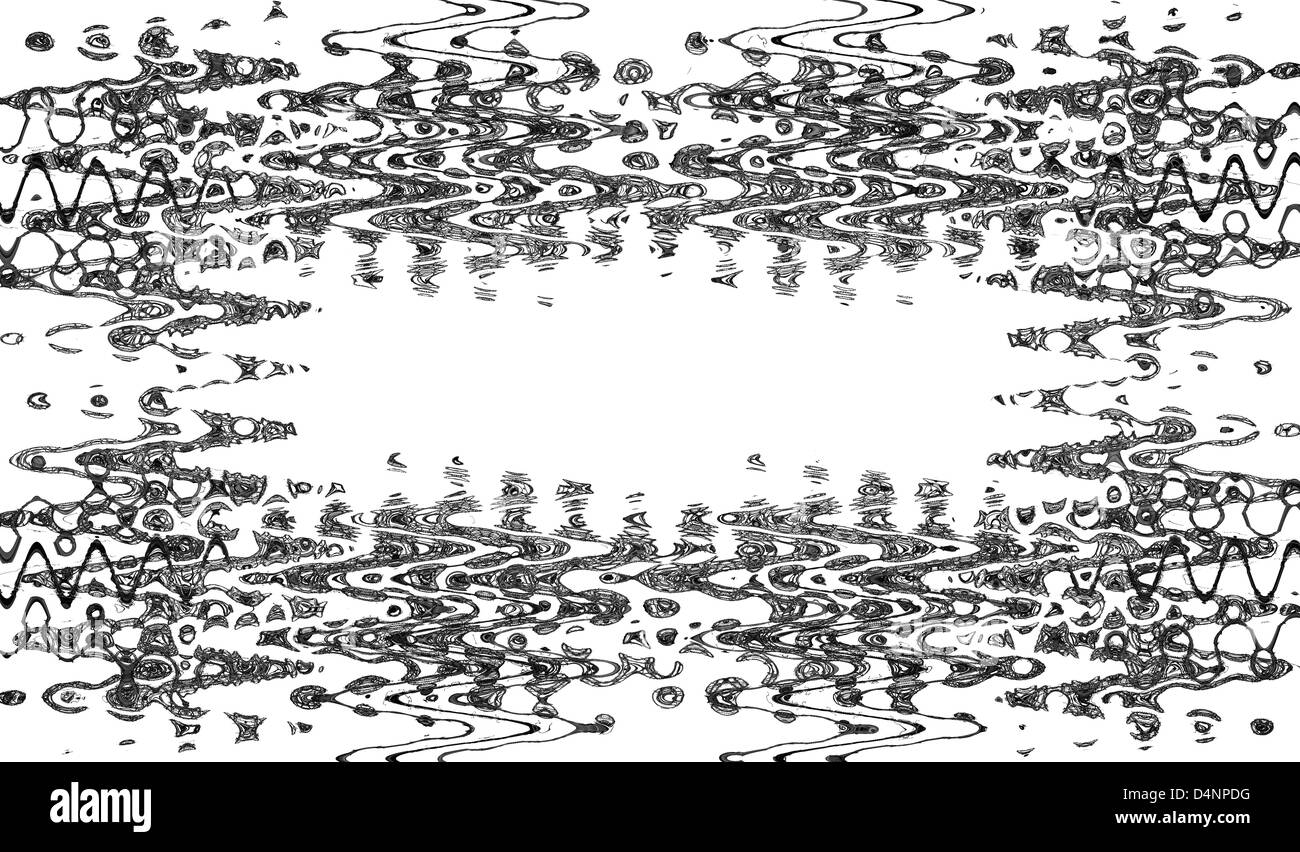 Le blanc et le noir Résumé Banque D'Images