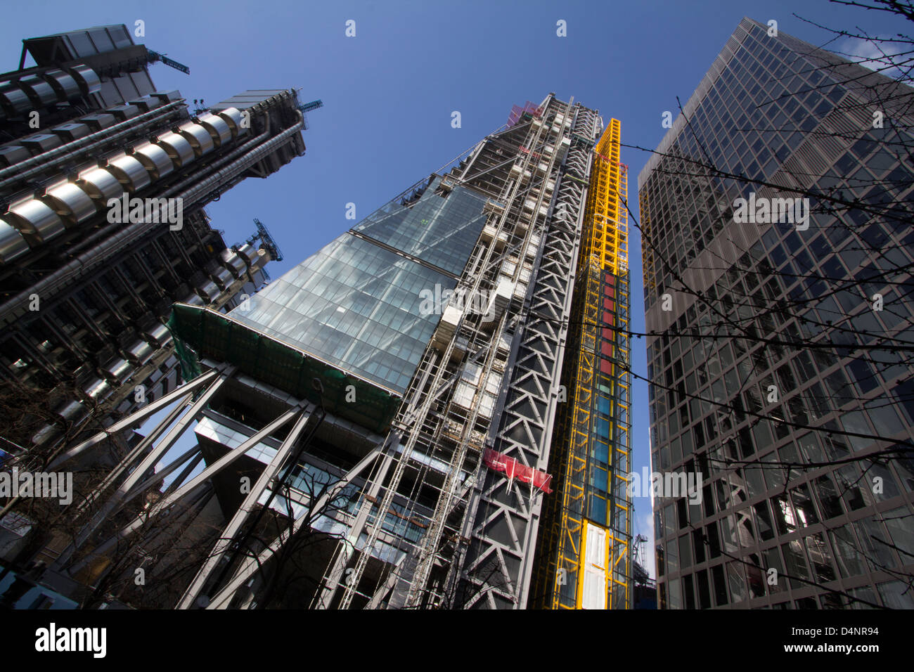 Le Leadenhall building (centre) qui est de devenir le centre d'Aon 122 Leadenhall Street l'cheesegrater Banque D'Images