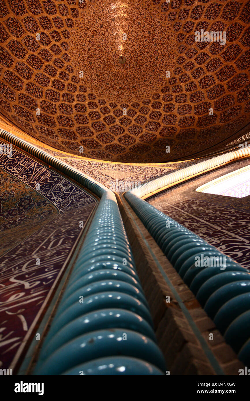 La mosquée de Sheikh Lutfollah, c'est un des chefs-d'œuvre architecturaux de l'architecture de l'Iran safavide Banque D'Images
