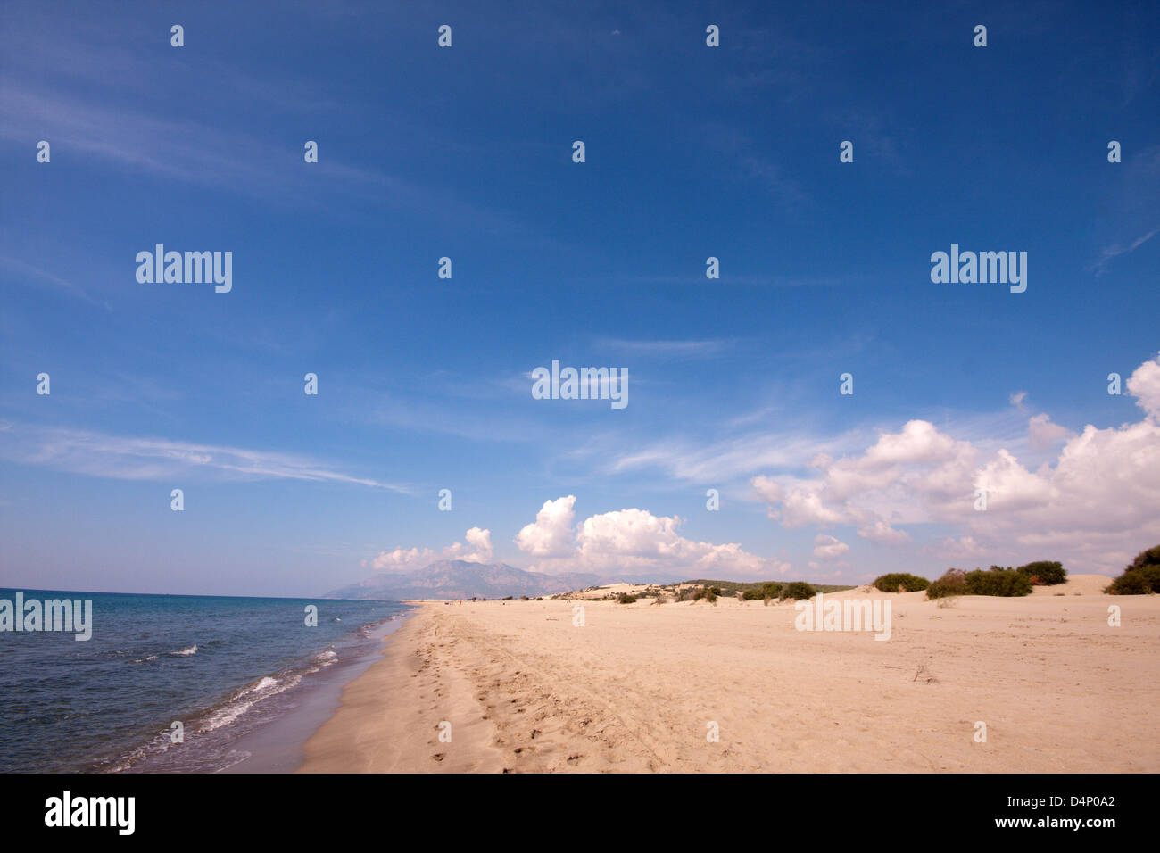 La plage de Patara en Turquie Banque D'Images