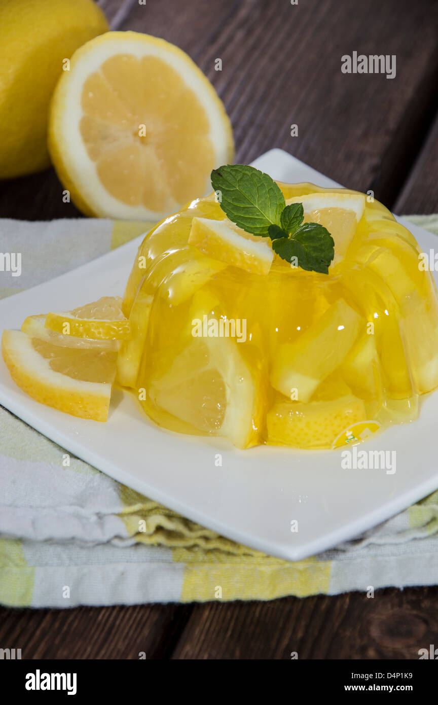 Citron frais Jello Banque D'Images