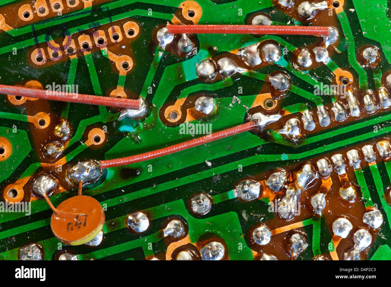 Berlin, Allemagne, Close-up of a circuit board Banque D'Images