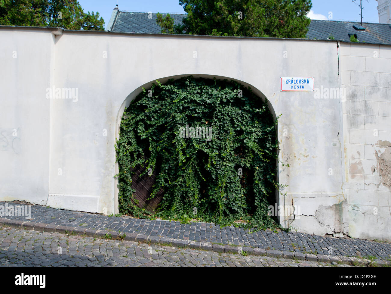 Nitra, Slovaquie, envahi par une allée Banque D'Images