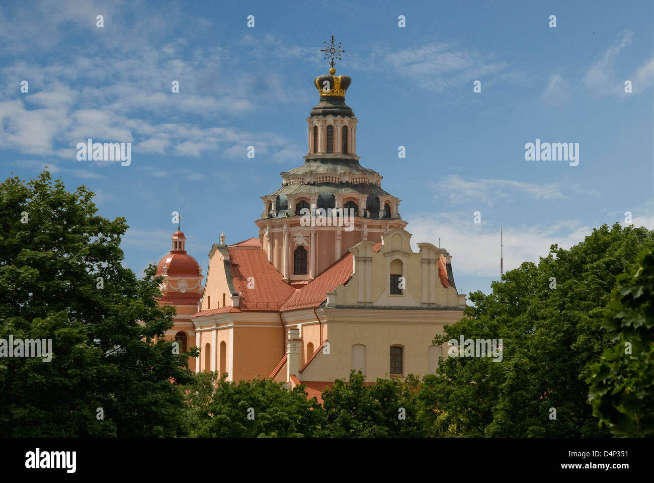 L'église Saint-Casimir, Vilnius, Lituanie Banque D'Images