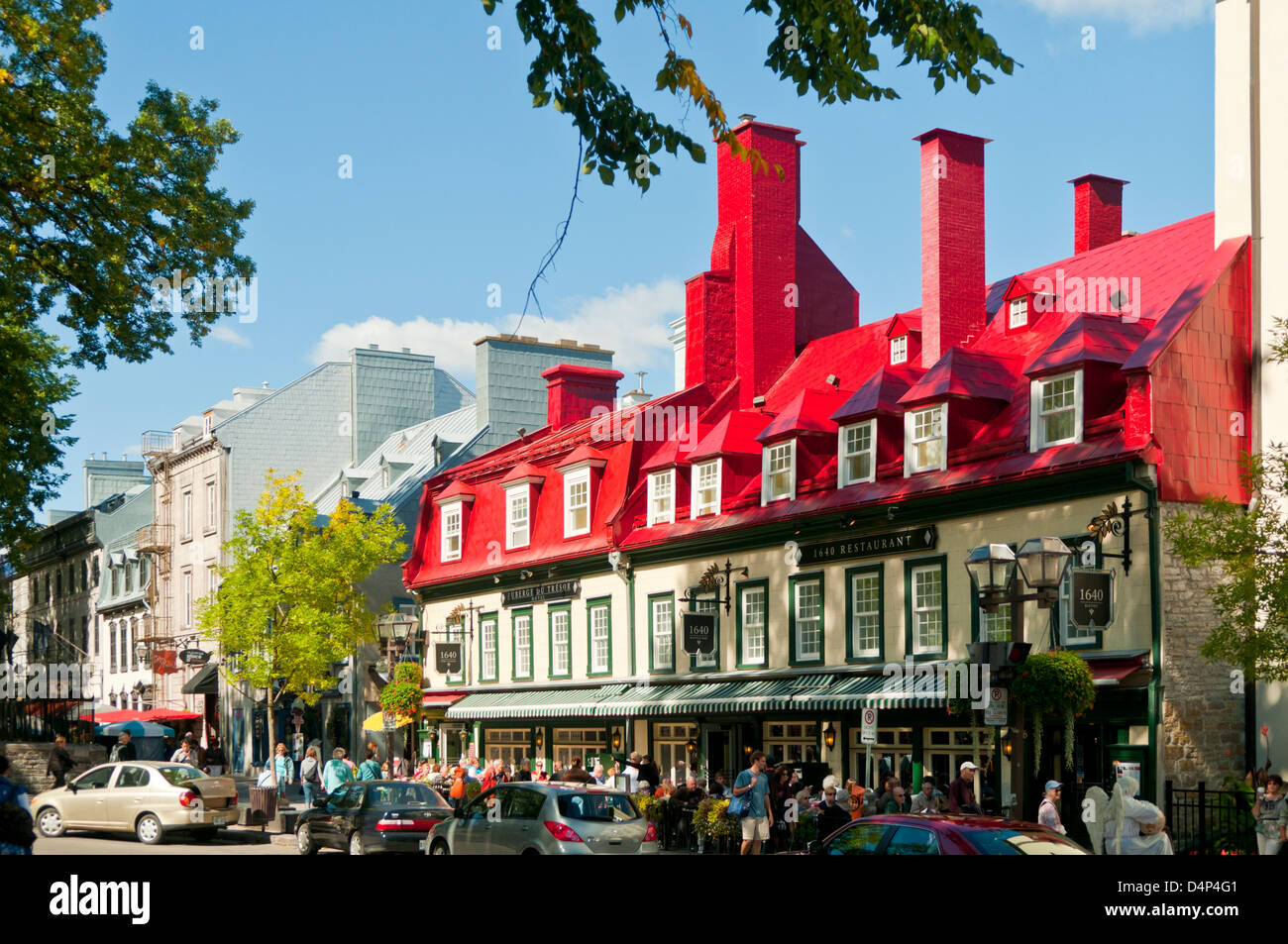 Auberge du Tresor, 1640, Vieux Québec, ville de Québec, Québec, Canada Banque D'Images
