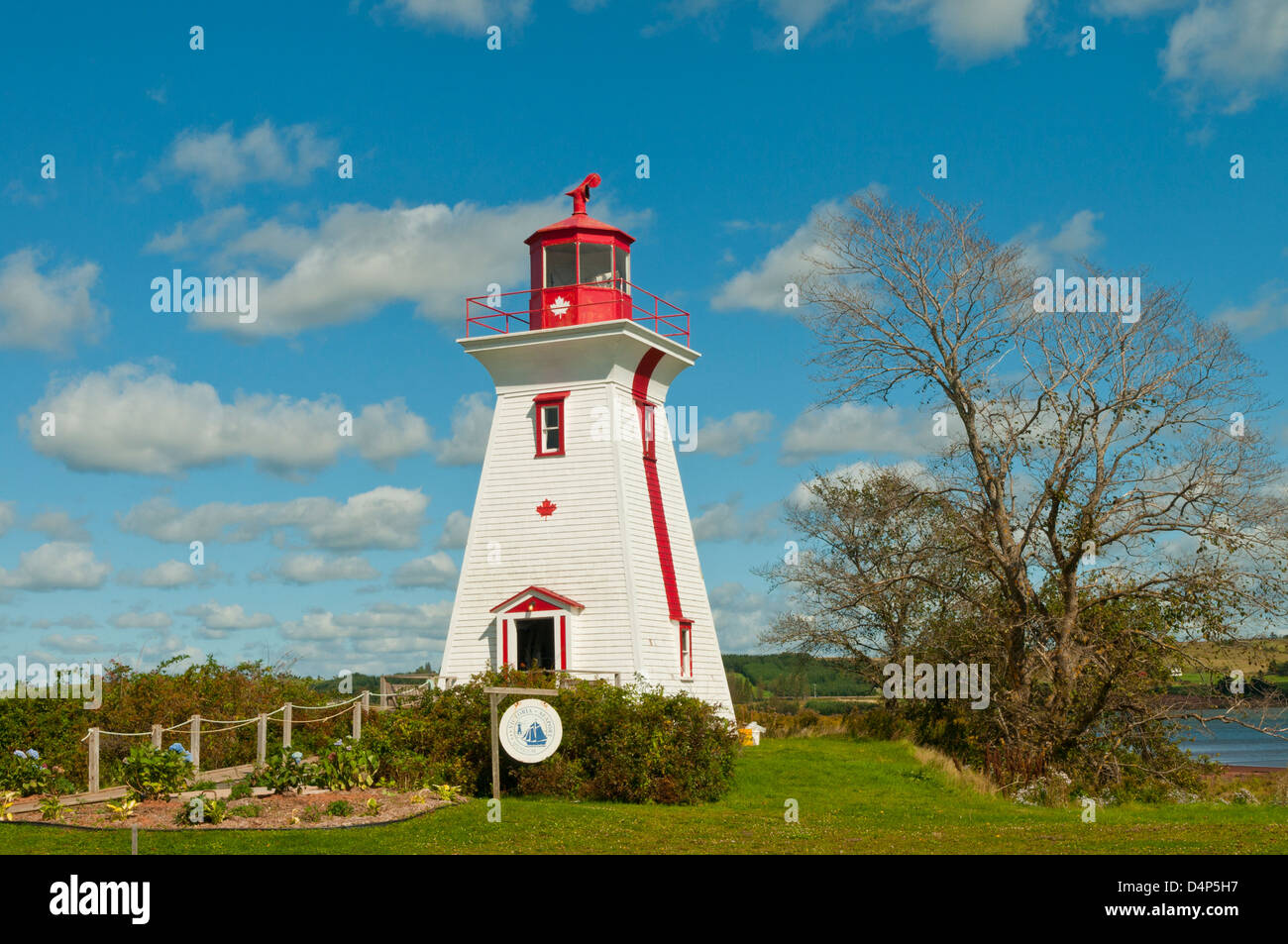 Phare de Victoria sur la mer, l'Île du Prince Édouard, Canada Banque D'Images