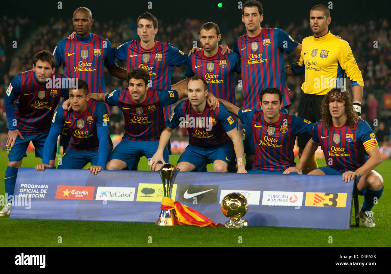Barcelone, Espagne, Photo de l'équipe de FC Barcelone Photo Stock - Alamy