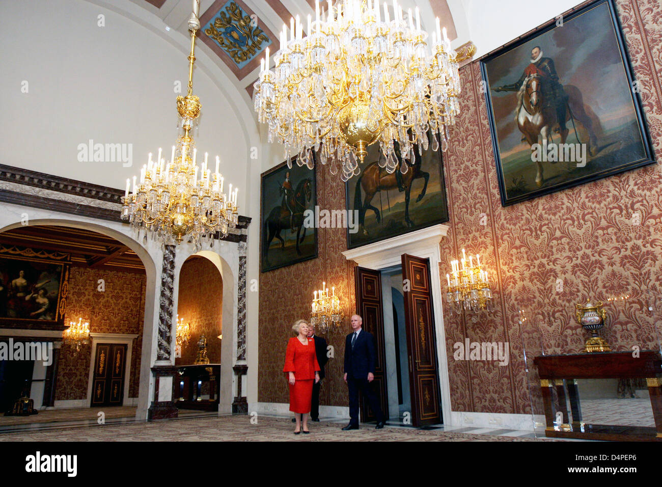 Vue de l'intérieur du Palais Royal renouvelé à Amsterdam, Pays-Bas, 13 juin 2009. Le palais situé au centre-ville d'Amsterdam a été construit entre 1648 et 1665 et utilisé comme l'hôtel de ville, en 1808 le roi Lowedijk ont utilisé pour la première fois comme un palais. Les travaux de rénovation à l'intérieur a pris près de quatre ans maintenant, l'avant du palais sera renouvelé. La Famille royale utilise le palais pour s Banque D'Images
