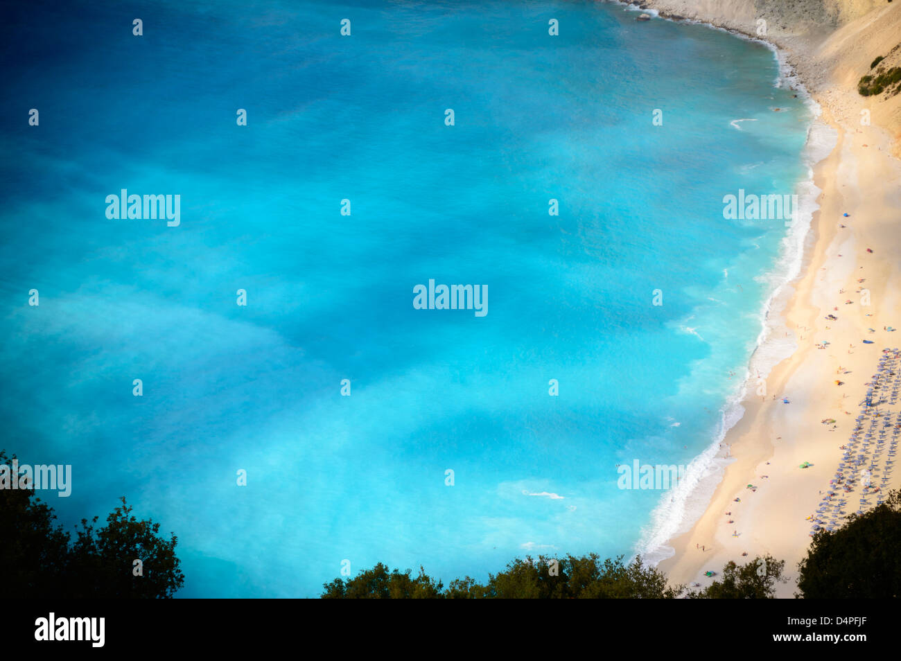 Plage de Myrtos, île de Céphalonie Céphalonie (Grèce), Banque D'Images