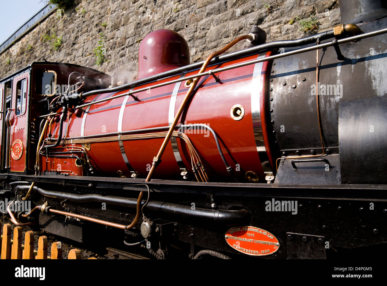 Welsh highland railway caernarfon gwynedd moteur North Wales UK Banque D'Images