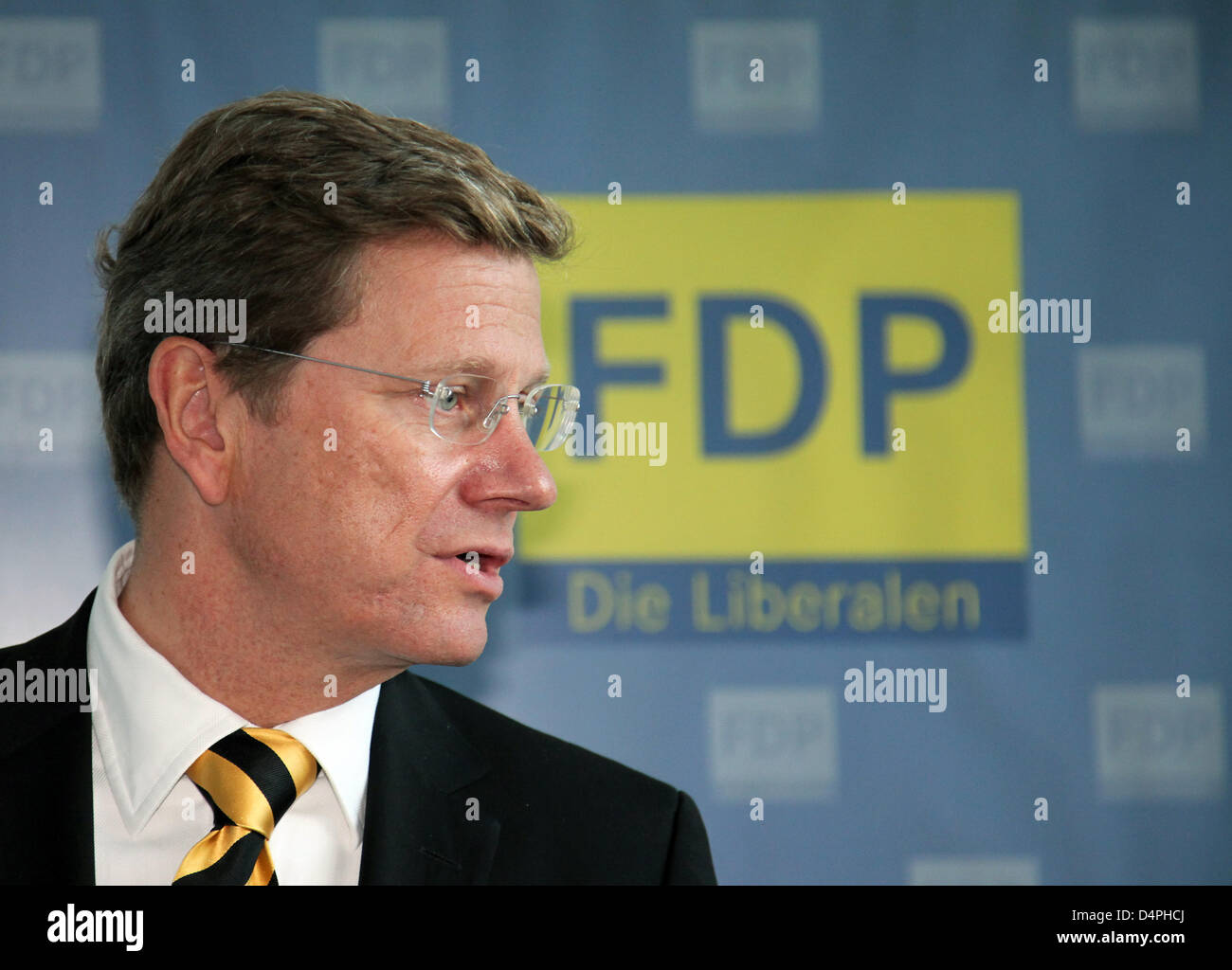 Chef du parti FDP, Guido Westerwelle, en photo avant la réunion du présidium à Berlin, Allemagne, 29 juin 2009. Photo : Hannibal Banque D'Images
