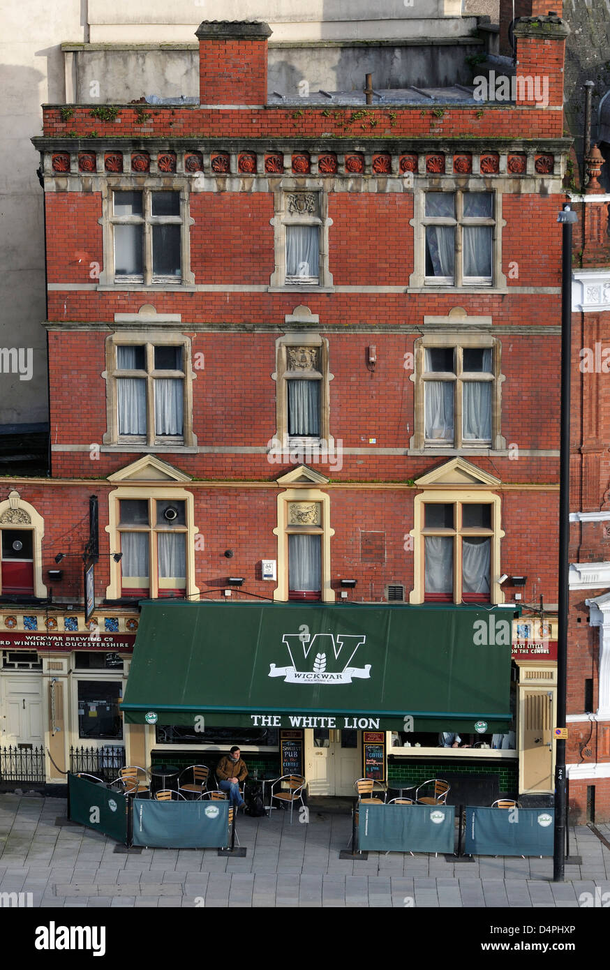 The White Lion Inn, le centre-ville de Bristol Banque D'Images