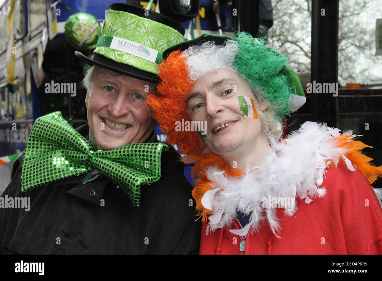 St Patrick's Day Parade,Green Park,London.UK Banque D'Images