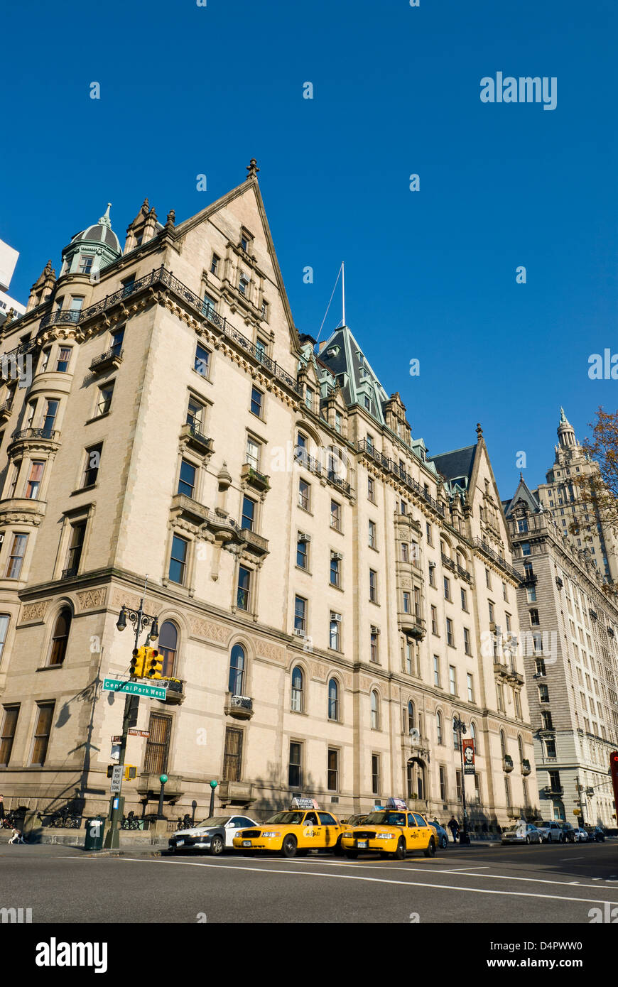 Dakota Apartments Dakota Building sur Central Park West à 72nd Street, Manhattan, New York City. Banque D'Images