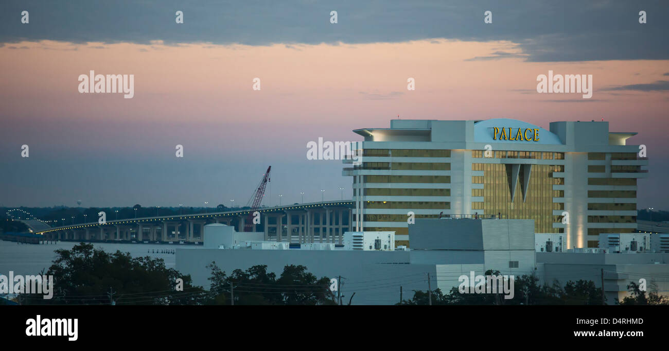 Biloxi (Mississippi) - Le Palace Casino Resort, l'un des plus d'une douzaine de casinos de Biloxi. Banque D'Images