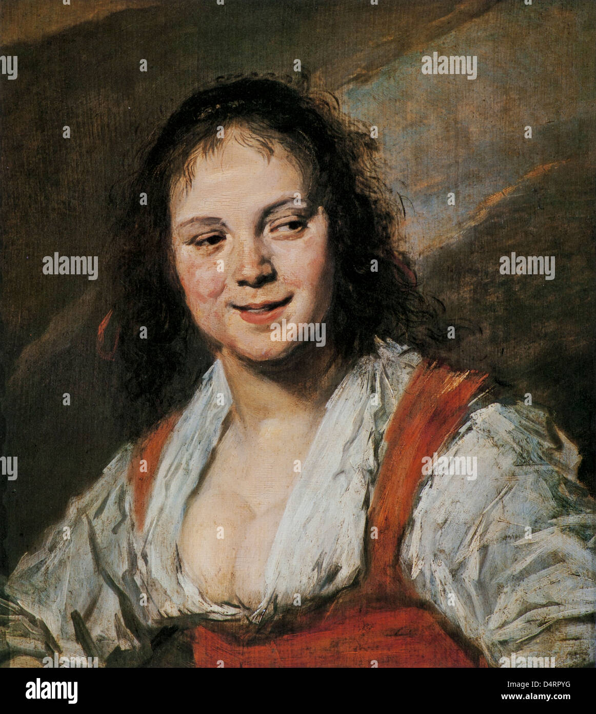 La Bohemienne sur 1627-30 par Frans Hals Musée du Louvre Banque D'Images