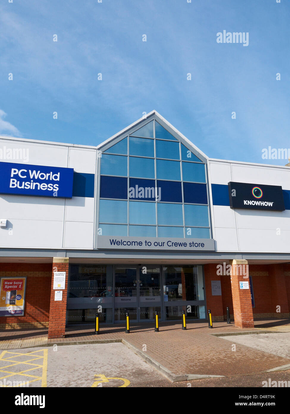 PC World business store à Crewe UK Banque D'Images